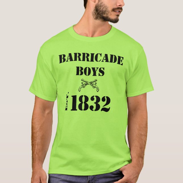 Les Miserables Liebe: Barrikaden-Jungen-Shirt T-Shirt (Vorderseite)