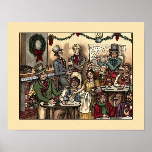Les Misérables Liebe: Les Amis Christmas Poster (Vorne)