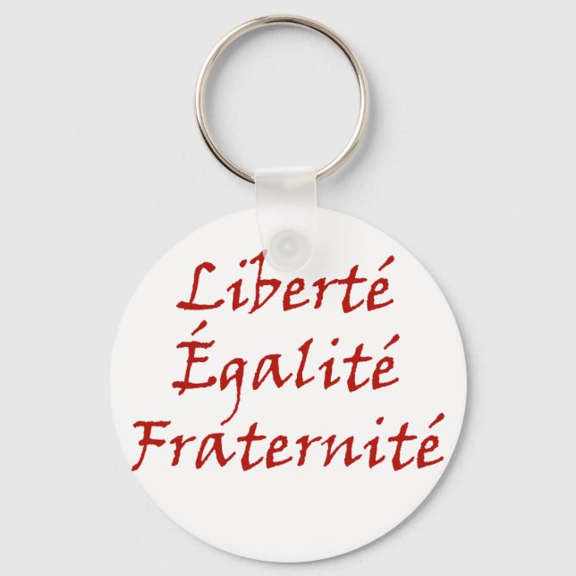 Les Misérables Liebe: Liberté, Égalité, Fraternité Schlüsselanhänger (Vorderseite)