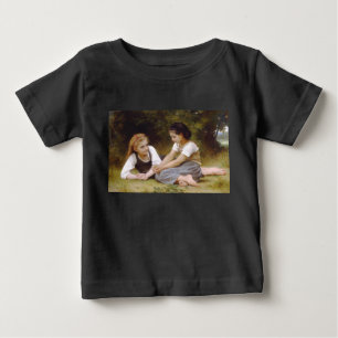 Les Noisettes: Junge Mädchen sammeln Haselnüsse Baby T-shirt