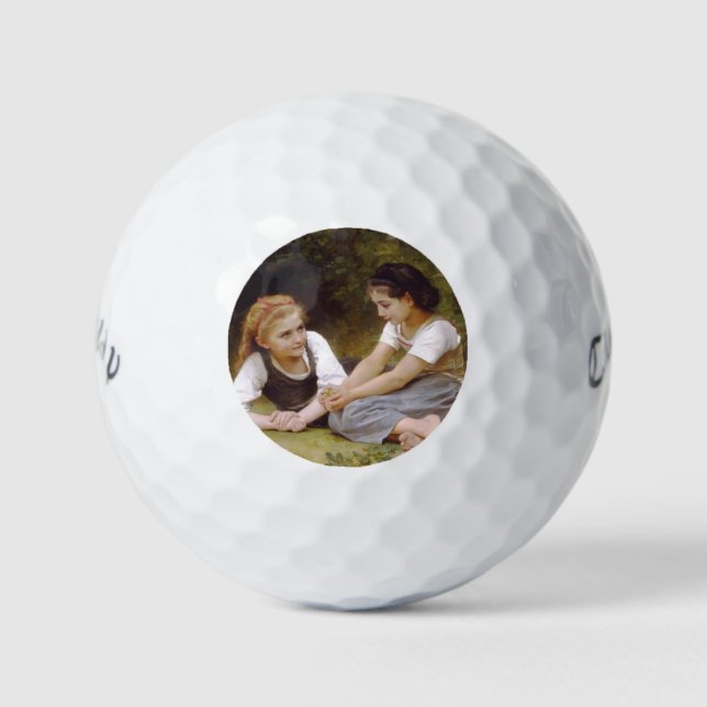 Les Noisettes: Junge Mädchen sammeln Haselnüsse Golfball (Vorderseite)