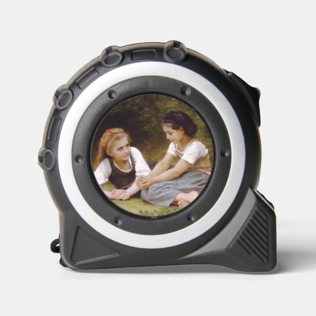 Les Noisettes: Junge Mädchen sammeln Haselnüsse Maßband (Vorderseite)