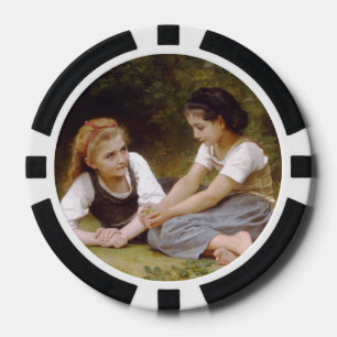 Les Noisettes: Junge Mädchen sammeln Haselnüsse Pokerchips