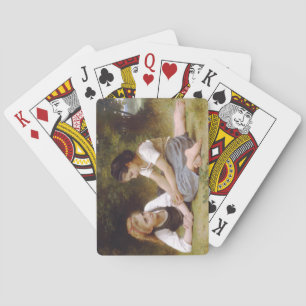 Les Noisettes: Junge Mädchen sammeln Haselnüsse Spielkarten