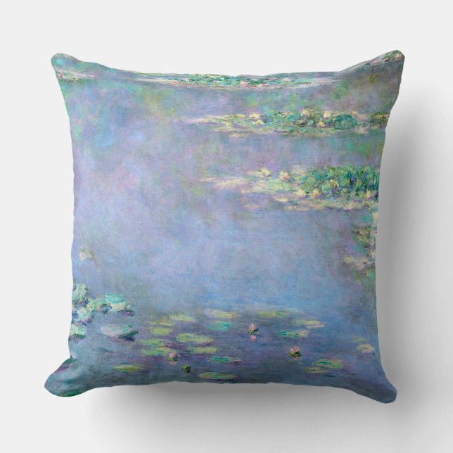 Les Nympheas Water Lilies 1906 Monet Fine Art Kissen (Vorderseite)