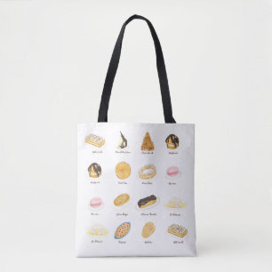 Les Pâtisserie Françaises Aquarell