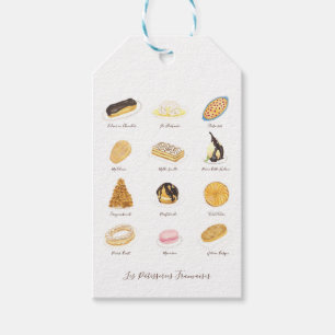 Les Pâtisserie Françaises Aquarell Geschenkanhänger