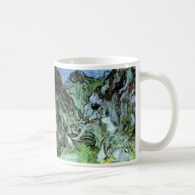 Les Peiroulets Ravine von Vincent van Gogh Kaffeetasse (Rechts)
