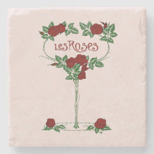 Les Rose Steinuntersetzer