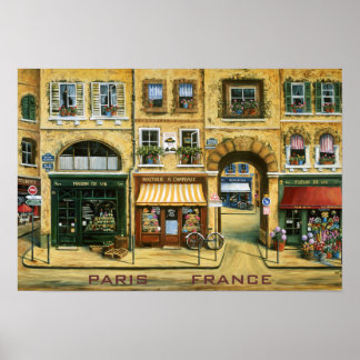 Les Rue De Paris Poster