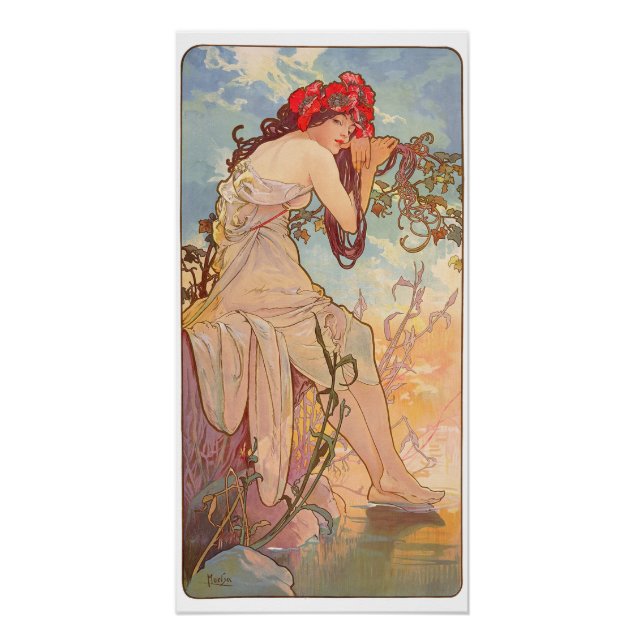 Les Saisons Lete - 1896 - Alphonse Mucha Poster (Vorderseite)