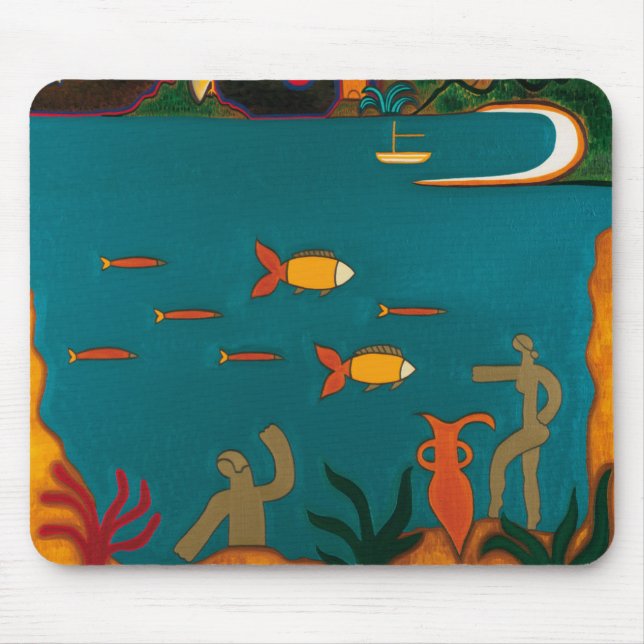 Les Trésors Romainesau Fond de la Mer Mousepad (Vorne)