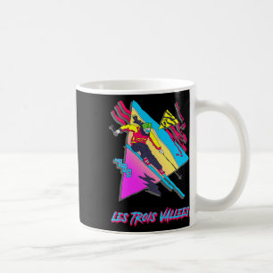 Les Trois Vallees Vibranding Skifahren Colorful Ge Kaffeetasse