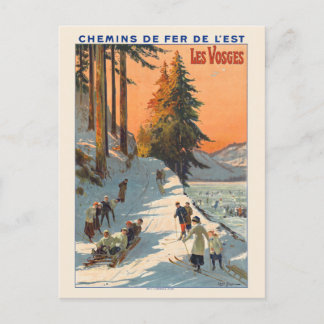 Les Vosges France Vintage Poster 1912 Postkarte