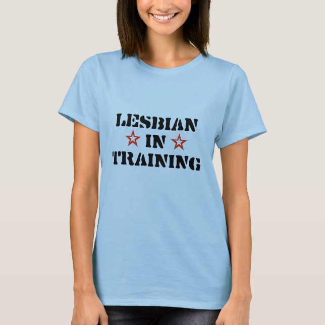 Lesbe im Training T-Shirt (Vorderseite)