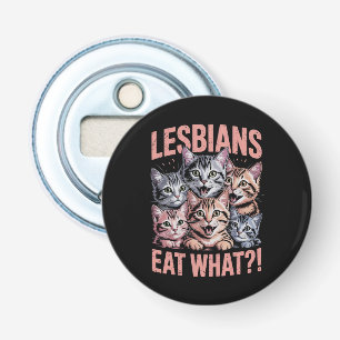 Lesben essen was lustige Katze Lesbe LGBTQ Stolz Flaschenöffner