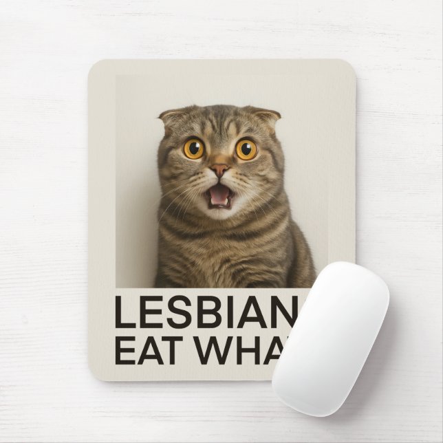 Lesben essen was Lustiges Mousepad (Mit Mouse)