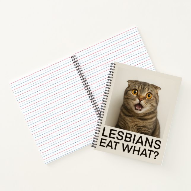 Lesben essen was Lustiges Notizbuch (Innenseite)