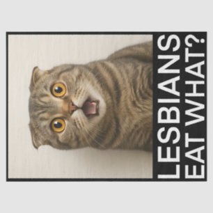Lesben essen was Lustiges Seidenpapier