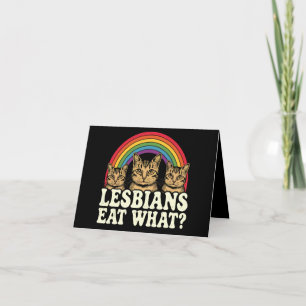 Lesben essen was Vintage LGBT Pride Month Meme Karte
