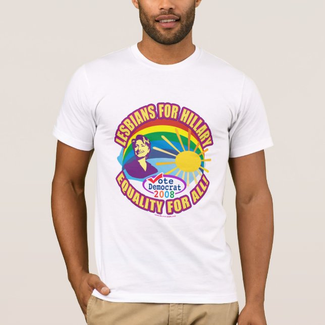 Lesben für Hillary-Shirt T-Shirt (Vorderseite)