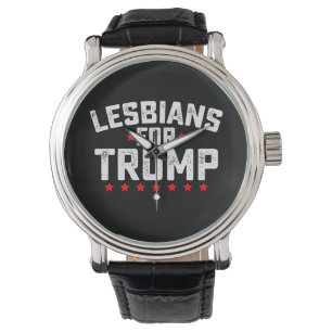 Lesben für Trump LGBTQ Präsidentschaftswahlen Armbanduhr