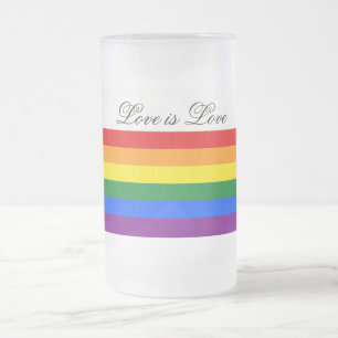 Lesben-Gay Pride der Mattglas Bierglas