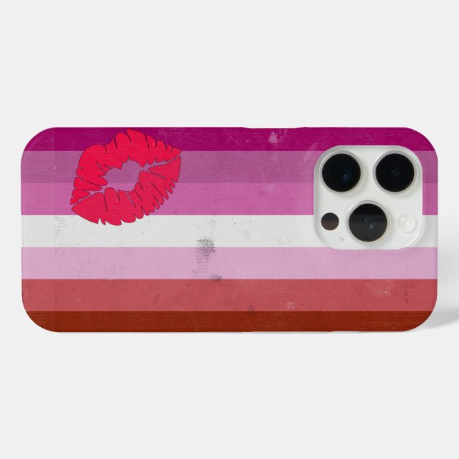 Lesben (Lippenstift) Flagge Case-Mate iPhone Hülle (Rückseite (Horizontal))
