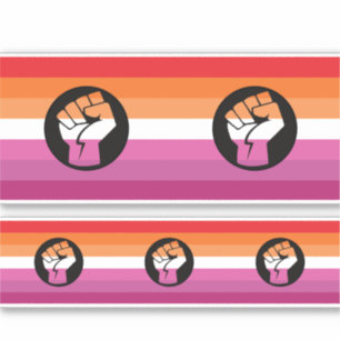 Lesben-Protestflagge Aufkleber