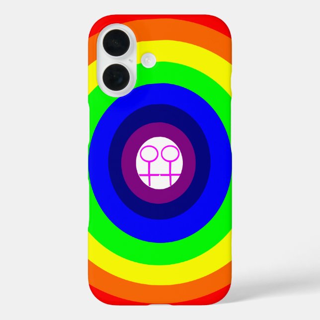 Lesben Rainbow iPhone 4 Fall Case-Mate iPhone Hülle (Rückseite)