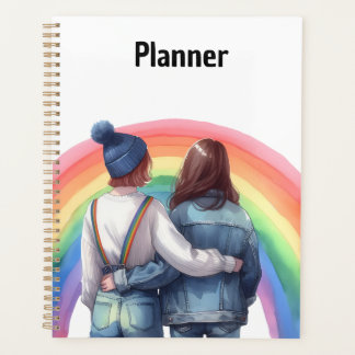 Lesben Regenbogentropfen Niedlich Planer