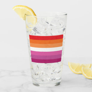 Lesben-Stolz-Flagge Glas