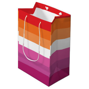 Lesben-Stolz-Flagge Mittlere Geschenktüte