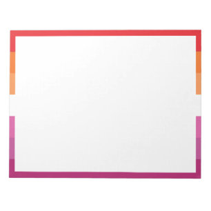 Lesben-Stolz-Flagge Notizblock