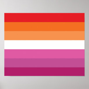 Lesben-Stolz-Flagge Poster