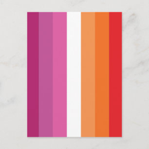 Lesben-Stolz-Flagge Postkarte