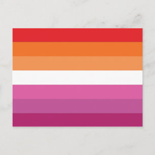 Lesben-Stolz-Flagge Postkarte