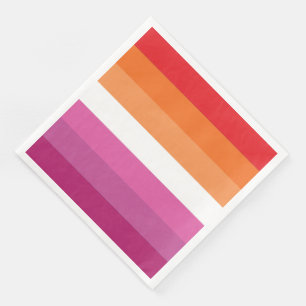 Lesben-Stolz-Flagge Serviette