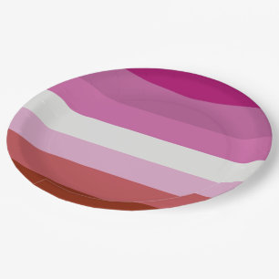 Lesben-Stolz-Flagge (Ursprung) Pappteller