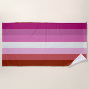 Lesben-Stolz-Flagge (Ursprung) Strandtuch
