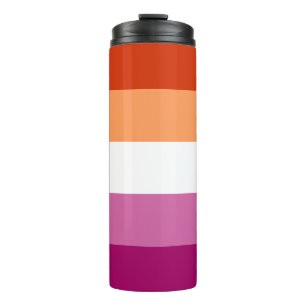 Lesben-Stolzflagge LGBTQ Thermosbecher