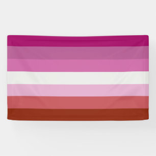 Lesben-Stolzflagge-Streifen Banner