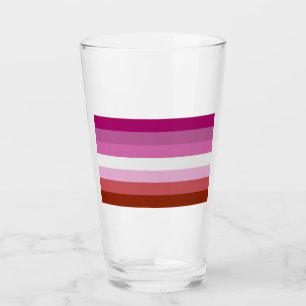 Lesben-Stolzflaggen-Streifen Glas