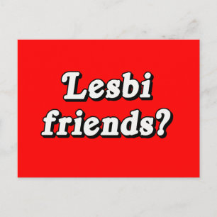 Lesbi Freunde? Postkarte