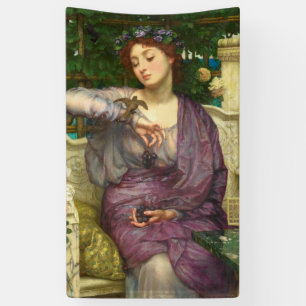 Lesbia und ihr Sparrow (von Edward John Poynter) Banner
