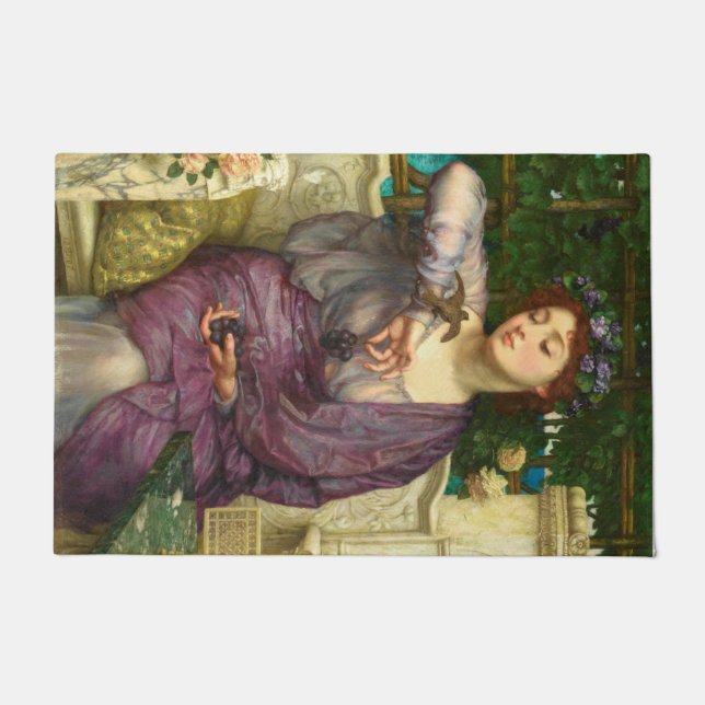 Lesbia und ihr Sparrow (von Edward John Poynter) Fußmatte (Vorderseite)