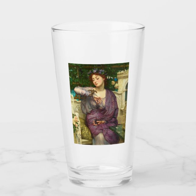 Lesbia und ihr Sparrow (von Edward John Poynter) Glas (Vorderseite)