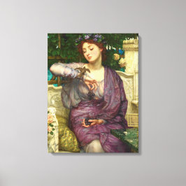 Lesbia und ihr Sparrow (von Edward John Poynter) Leinwanddruck