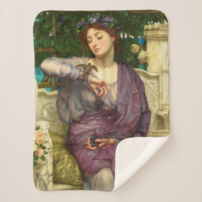 Lesbia und ihr Sparrow (von Edward John Poynter) Sherpadecke (Vorderseite)