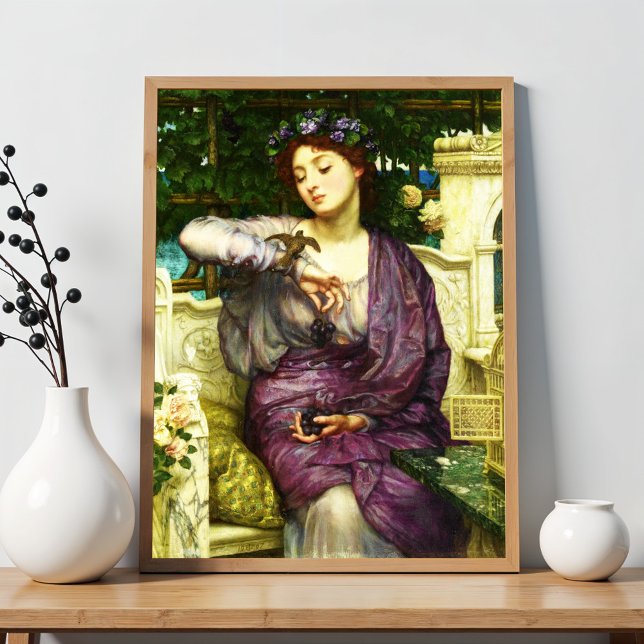 Lesbia und ihr Spatz von Sir Edward John Poynter Poster (Von Creator hochgeladen)